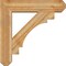 Ekena Millwork Merced Craftsman Rough Sawn Bracket w/ Offset Brace, Western Red Cedar, 8"W x 34"D x 34"H BKT0806X34X34MRC04RWR - alternate 2